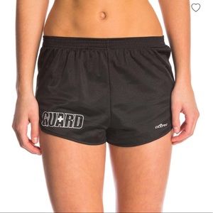Retro style life guard shorts